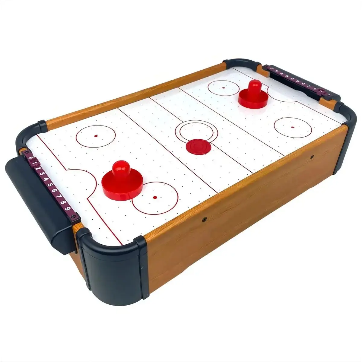 Mini Mesa de Air Hockey Portátil à Pilha com Marcador | Tamanho Compacto, À Pilha, Com Marcador, Portátil, Para Crianças - 1
