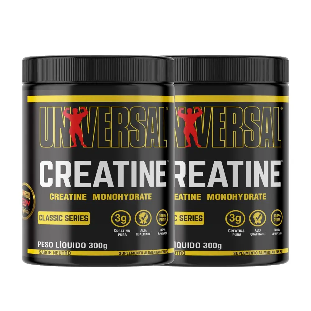 Creatina Monohidratada Universal - Universal Nutrition (300 g (Pacote de 2))