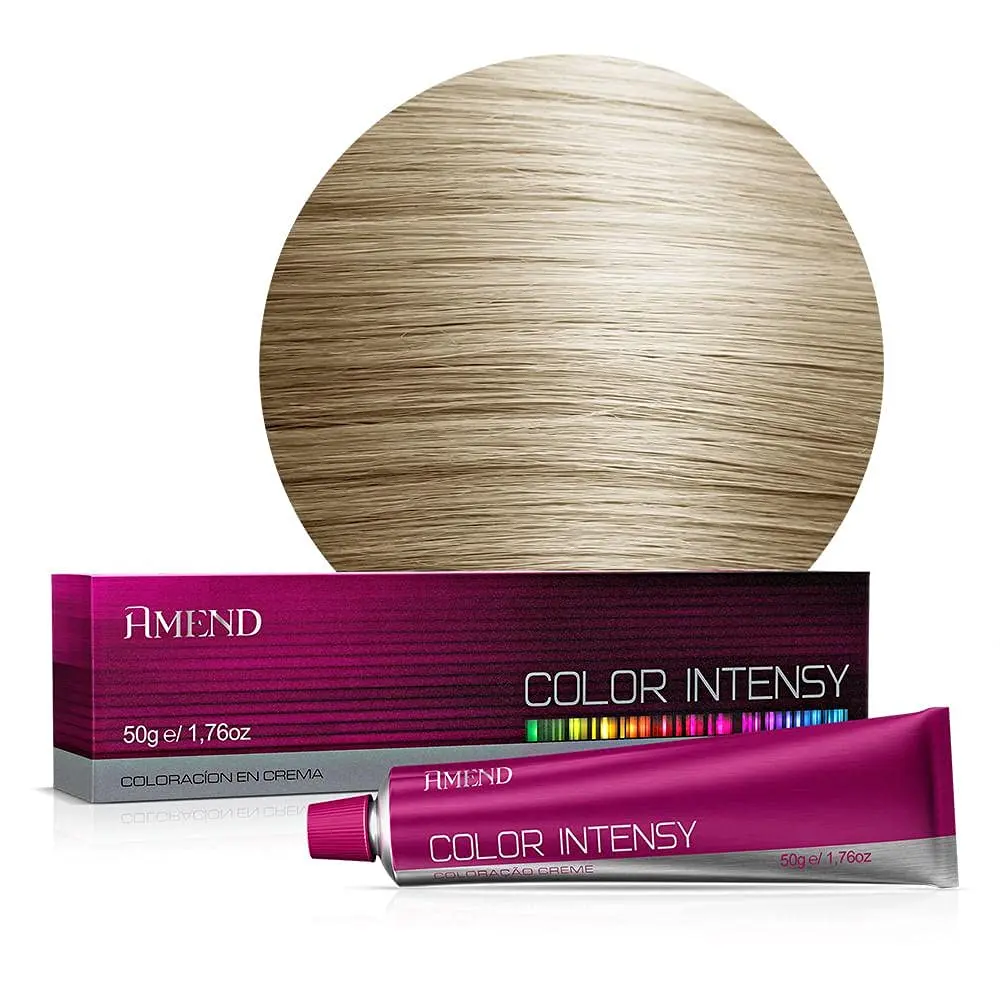 Coloração 12.0 Louro Claro Natural Especial 50g | Amend Color Intensy | Clareamento especial com reflexo natural, maciez e proteção aos cabelos.