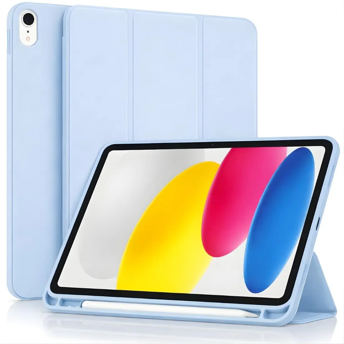 DECART Capa para iPad 11ª/10ª Geração 10,9” A16 2025/2022 – Azul Bebê | Case Slim Magnética, Despertar Automático, Suporte Ajustável, Porta Pencil