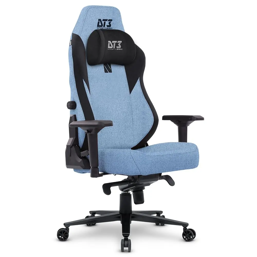 Cadeira Gamer DT3 Nero XL, Revestimento com Tecido DT3 Max2Weave. almofada magnética apoio lombar integrado, braços 4D+, suporta até 150 e altura máx. de 1,95m(Cloud)