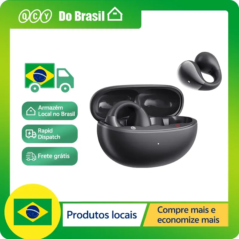 QCY T33S fones de ouvido abertos Crossky C30S ultra-conforto clipe em fones de ouvido sem fio bluetooth 6.0 ldac áudio de alta resolução 40h tempo de reprodução - 1