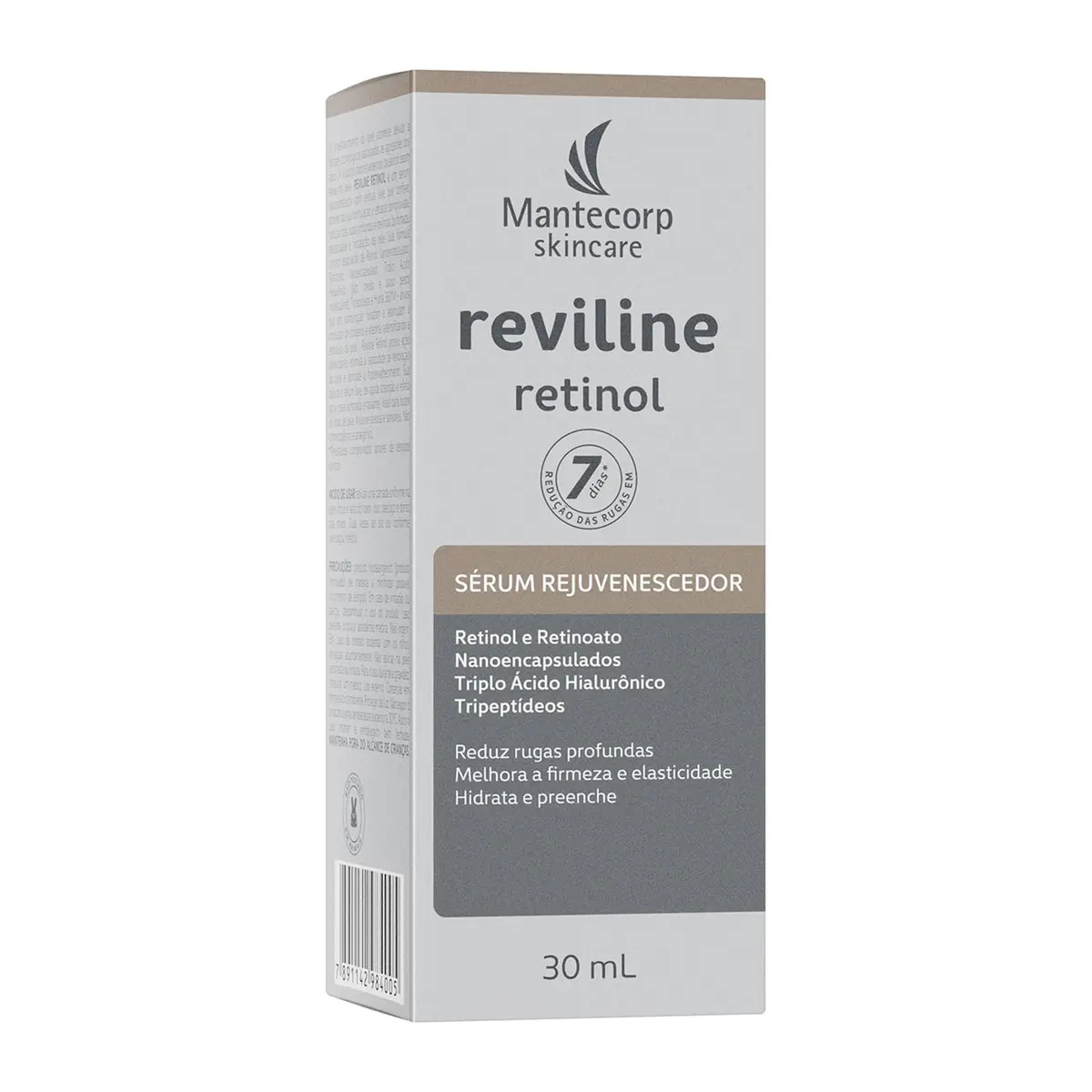 Mantecorp - Sérum Rejuvenescedor Reviline Retinol - Retinol e Retinoato Nanoencapsulados e Triplo Ácido Hialurônico - Renovação e Firmeza da Pele - 30ml - 1