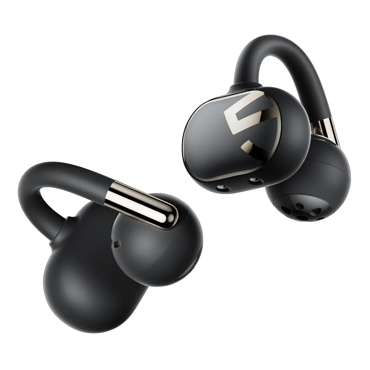 SOUNDPEATS Clip1 Fones Open-Ear, Dolby Audio, Hi-Res, LDAC, IPX5 | Drivers Duplos de 12mm, Graves Potentes, 40h de Reprodução, ENC com IA, Chamadas Nítidas, App iOS/Android