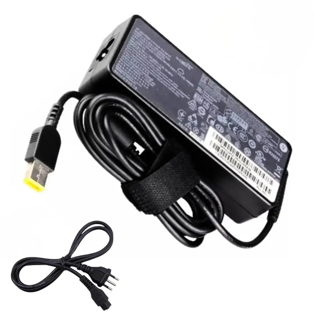 Fonte Carregador para Notebook Lenovo Thinkpad T440 T440p T440s Plug Retangular USB G50-70 G50-80 G70-70 Z40-70 Z50-70 Z50-7520V 3.25A 65W Pino Retangular 11.0x4.0mm, com cabo de força, Bivolt