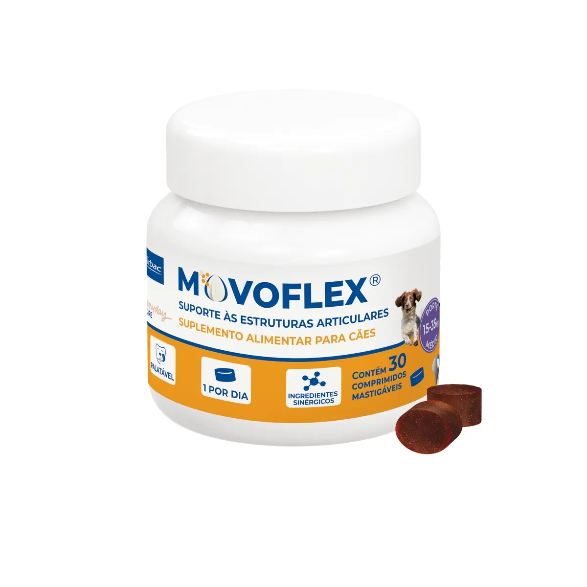 Movoflex Suplemento Nutricional para Cães 4g | Formulação Única e Completa, Suporte das Estruturas Articulares