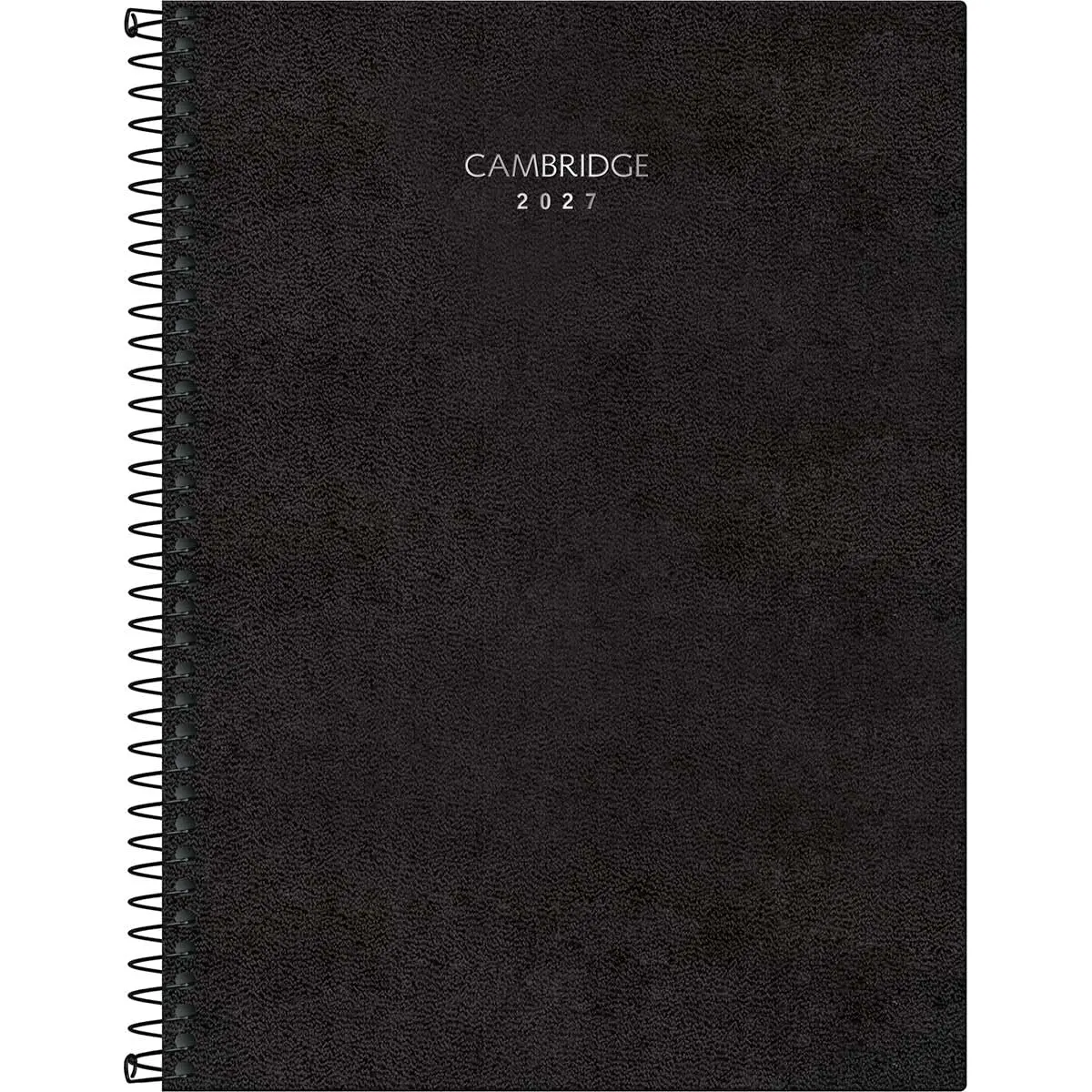 Tilibra - Planner Executivo Espiral 20 x 27,5 cm Cambridge 2027 - Preta