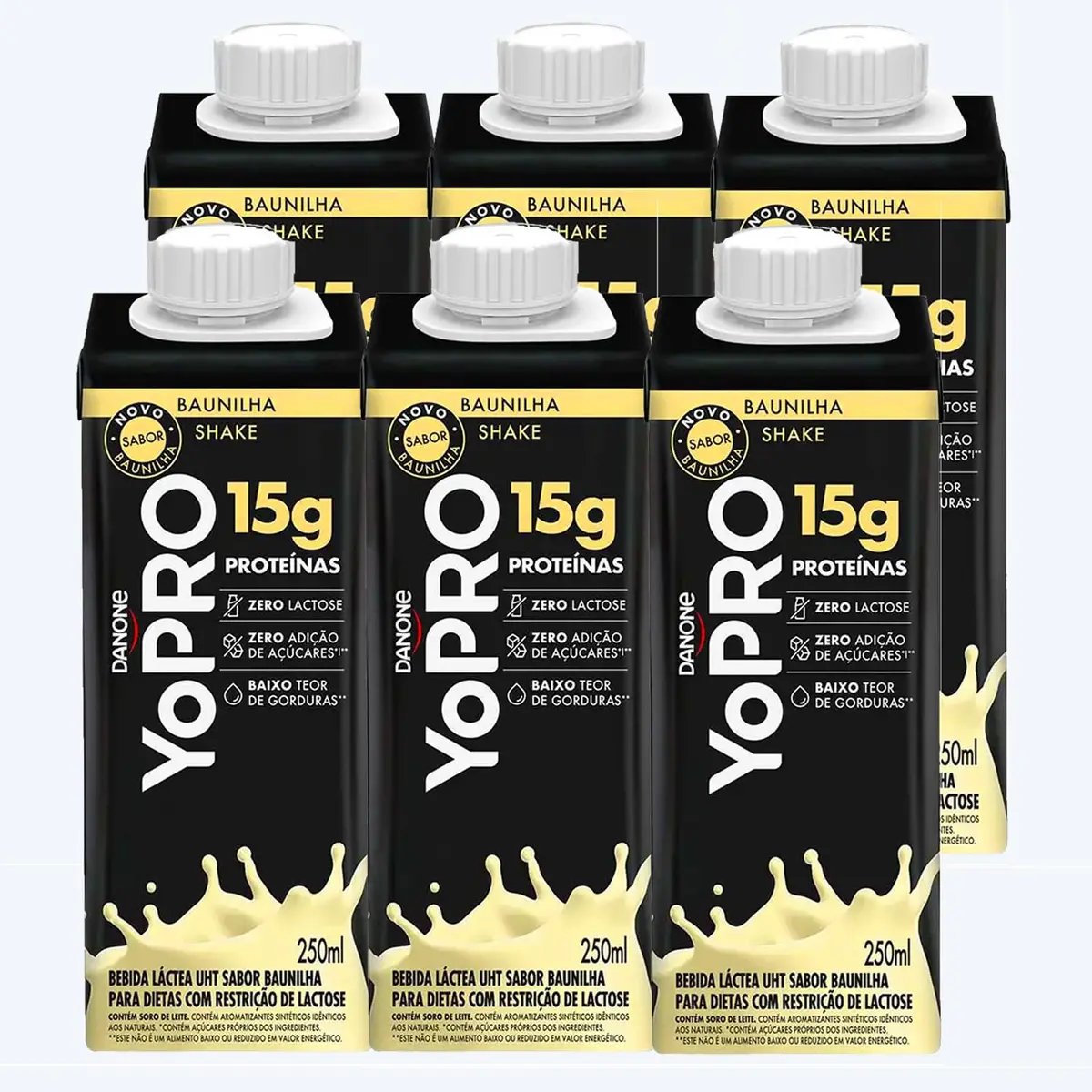 Kit c/ 6und YOPRO UHT Baunilha 15g de Proteínas 250ml