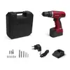 Parafusadeira e Furadeira Elétrica Bivolt com Bateria de Lithium 12V + Maleta para Transporte Vermelho Multilaser - HO045 - 1