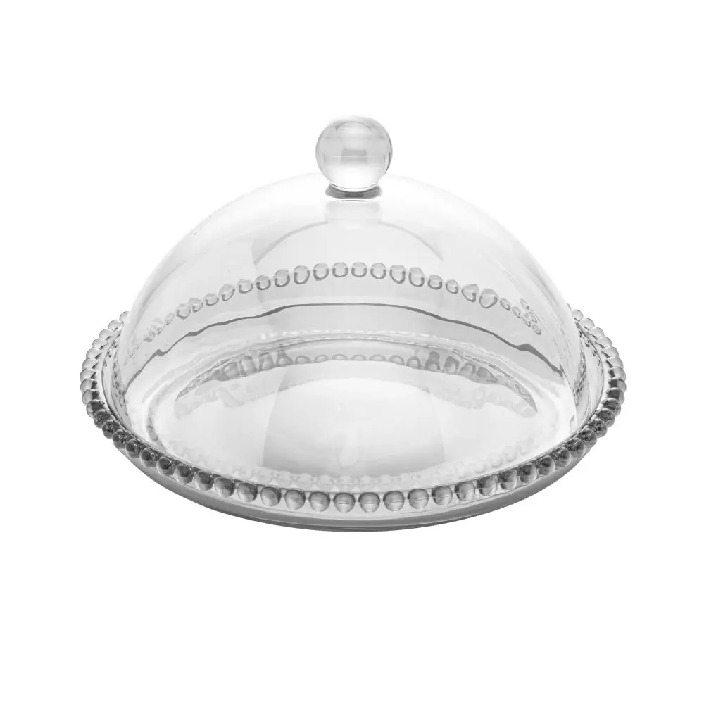 WOLFF - Queijeira de Cristal 20cm x 12cm - Linha Pearl