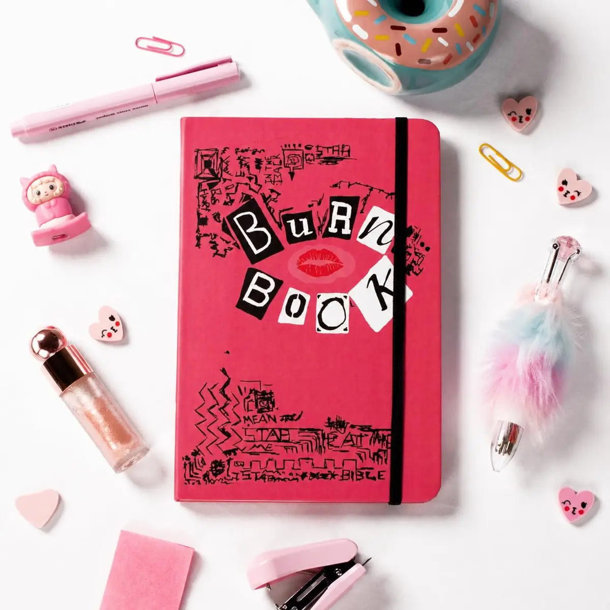 Caderno A5 14x21 Burn Book Sem Pauta 80 Folhas para Desenho, Journal e Anotações