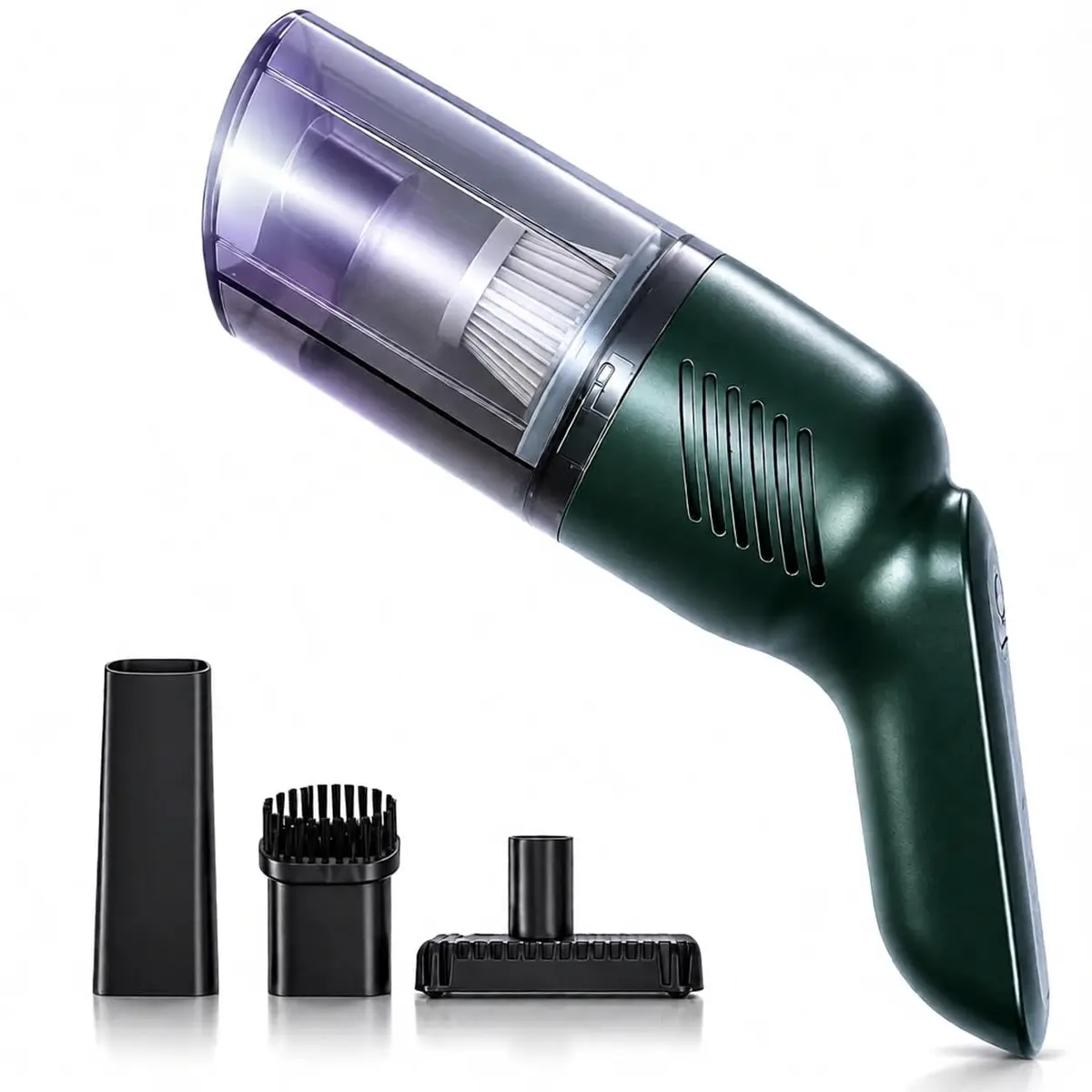 Aspirador Portátil Sem Fio Anti Ácaro, 15000Pa de Sucção Potente, Filtro HEPA Lavável, Limpeza Profunda para Colchão, Cama, Sofá, Estofados, Pelos de Animais e Carro, Compacto e Recarregável