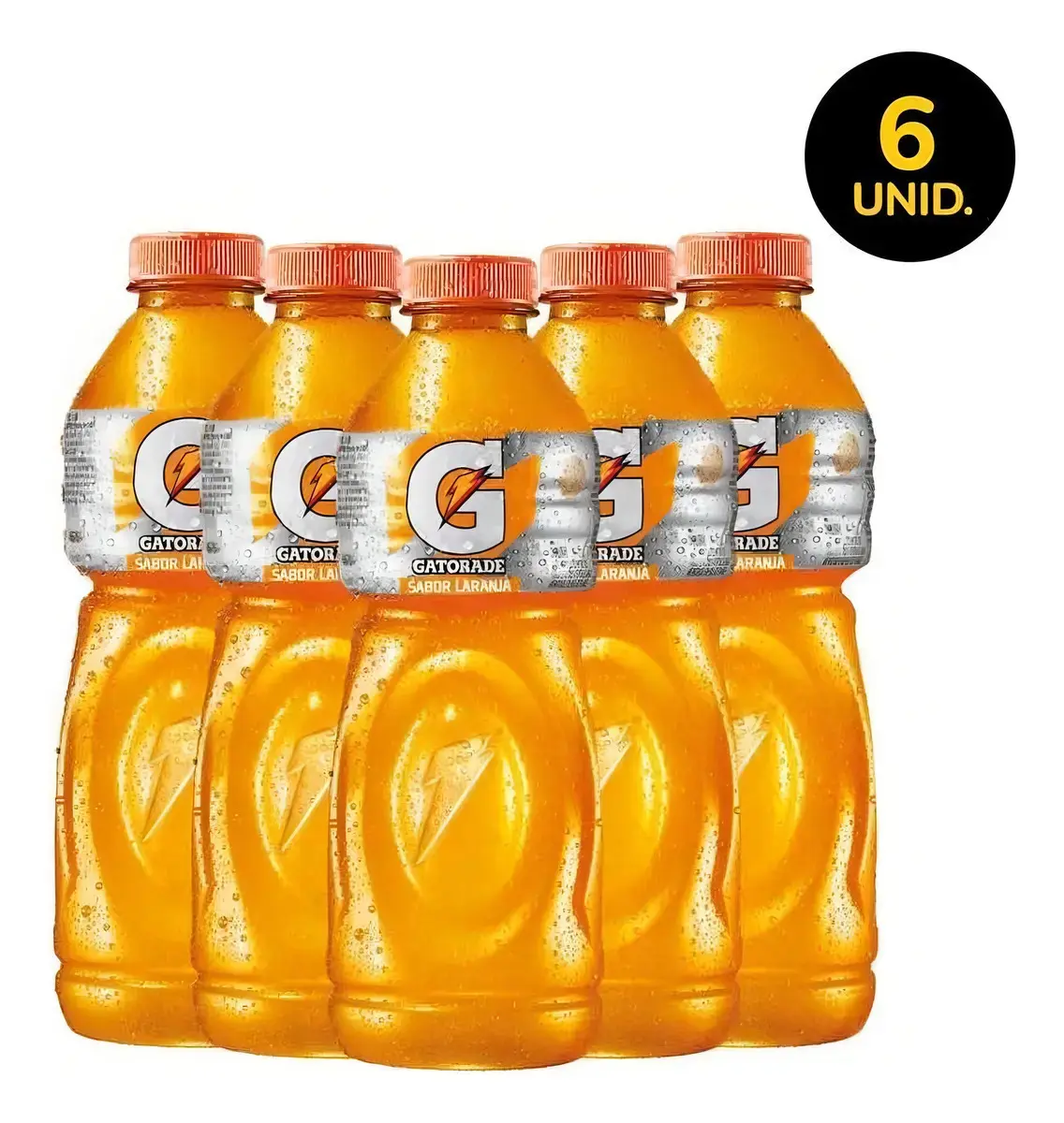 Pack Isotônico Gatorade Sabor Laranja 500ml 6 Unidades - 1