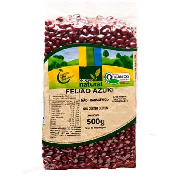 Feijão Azuki Orgânico Coopernatural, 500g