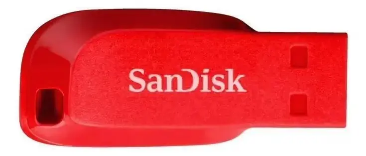 Unidade flash USB Sandisk Cruzer Blade G35r, 32 GB, USB 2.0, vermelha