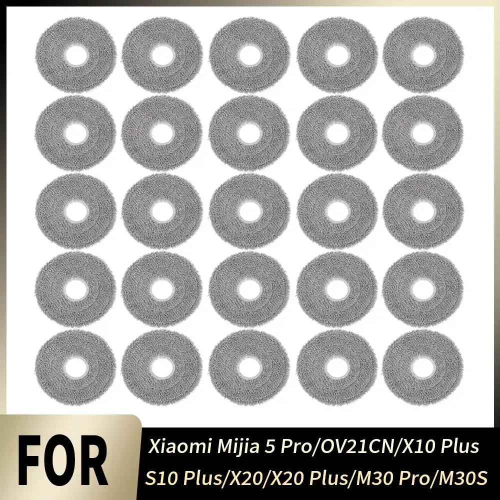 Kit de Panos de Mop de Fácil Instalação e Ajuste Perfeito para Xiaomi Mijia 5 Pro OV21CN X10 Plus S10 Plus X20 X20 Plus M30 Pro M30S