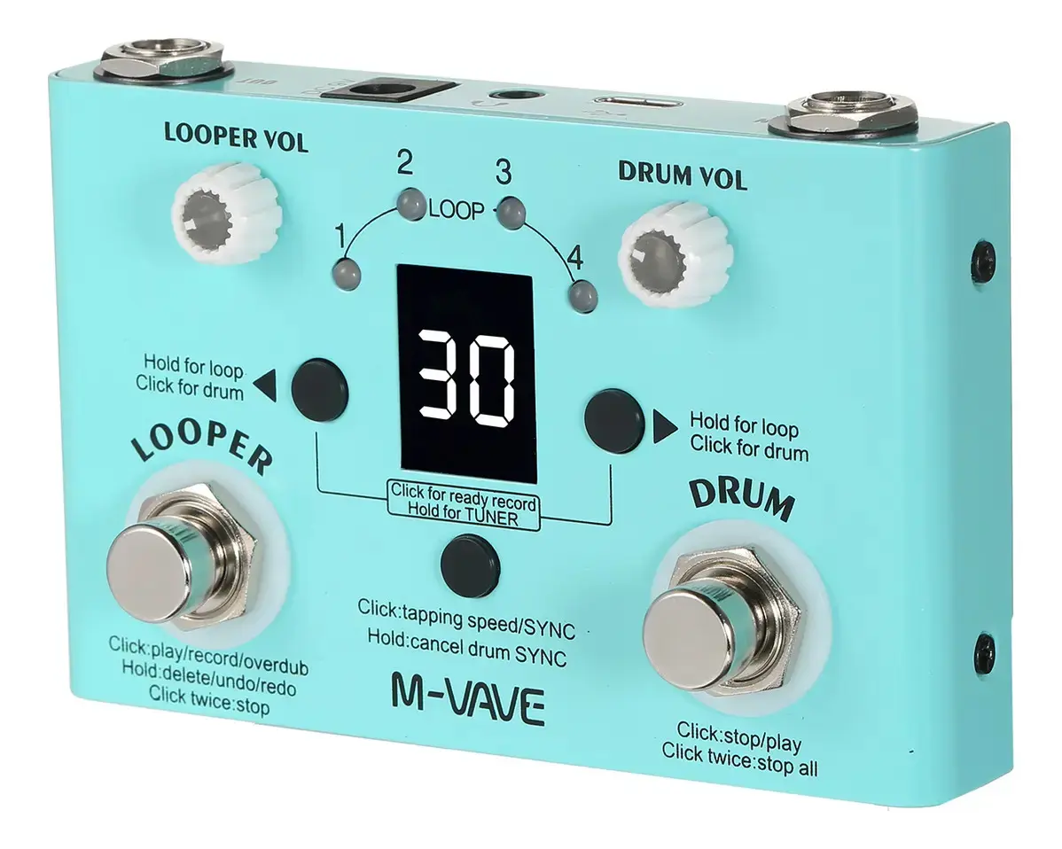Pedal M-vave Lost Tempo Effect Drum & Looper Effector Mini - 1