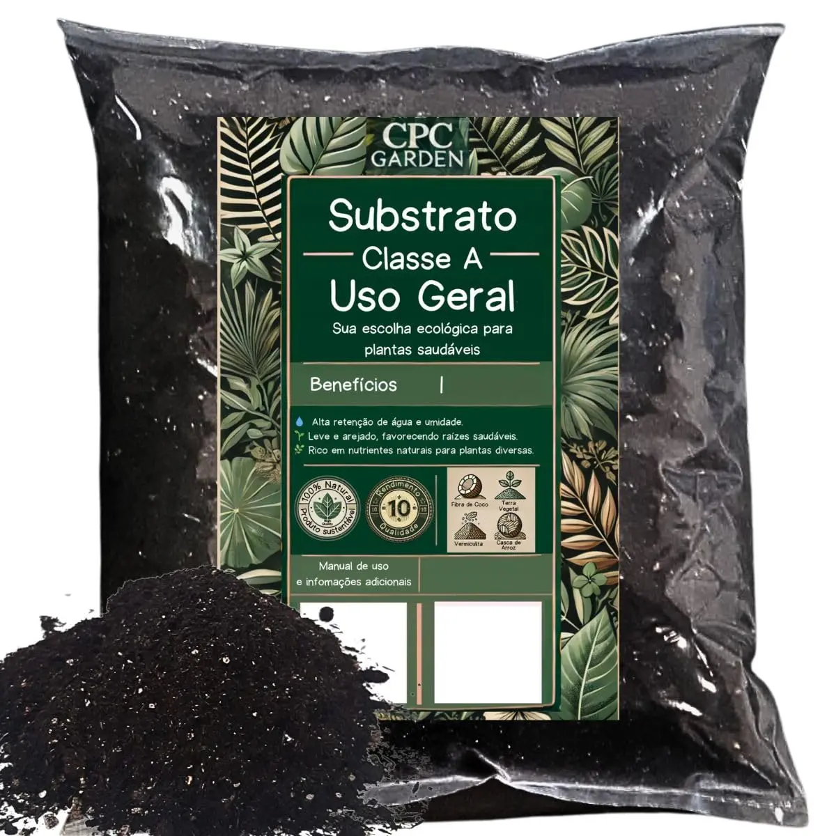 Substratos Classe A CPC Garden Uso Geral (3 Litros)