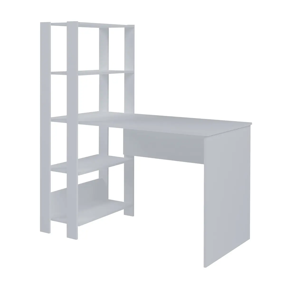 Artely Escrivaninha Match com Estante Lateral, Branco