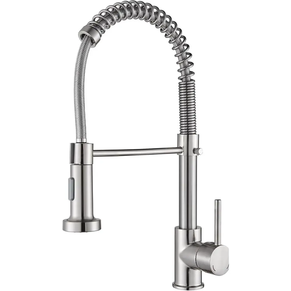 Torneira Gourmet de Bancada para Cozinha em Aço Inox Com Bico Giratório