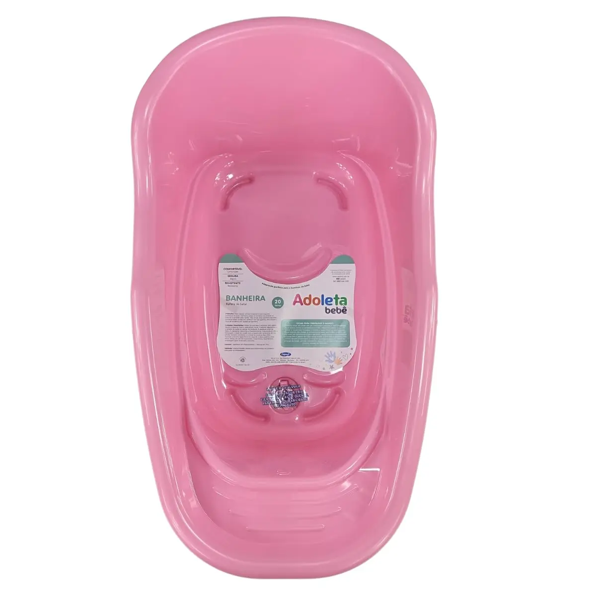 BANHEIRA PARA BEBÊ 20 LITROS ADOLETA (Rosa)