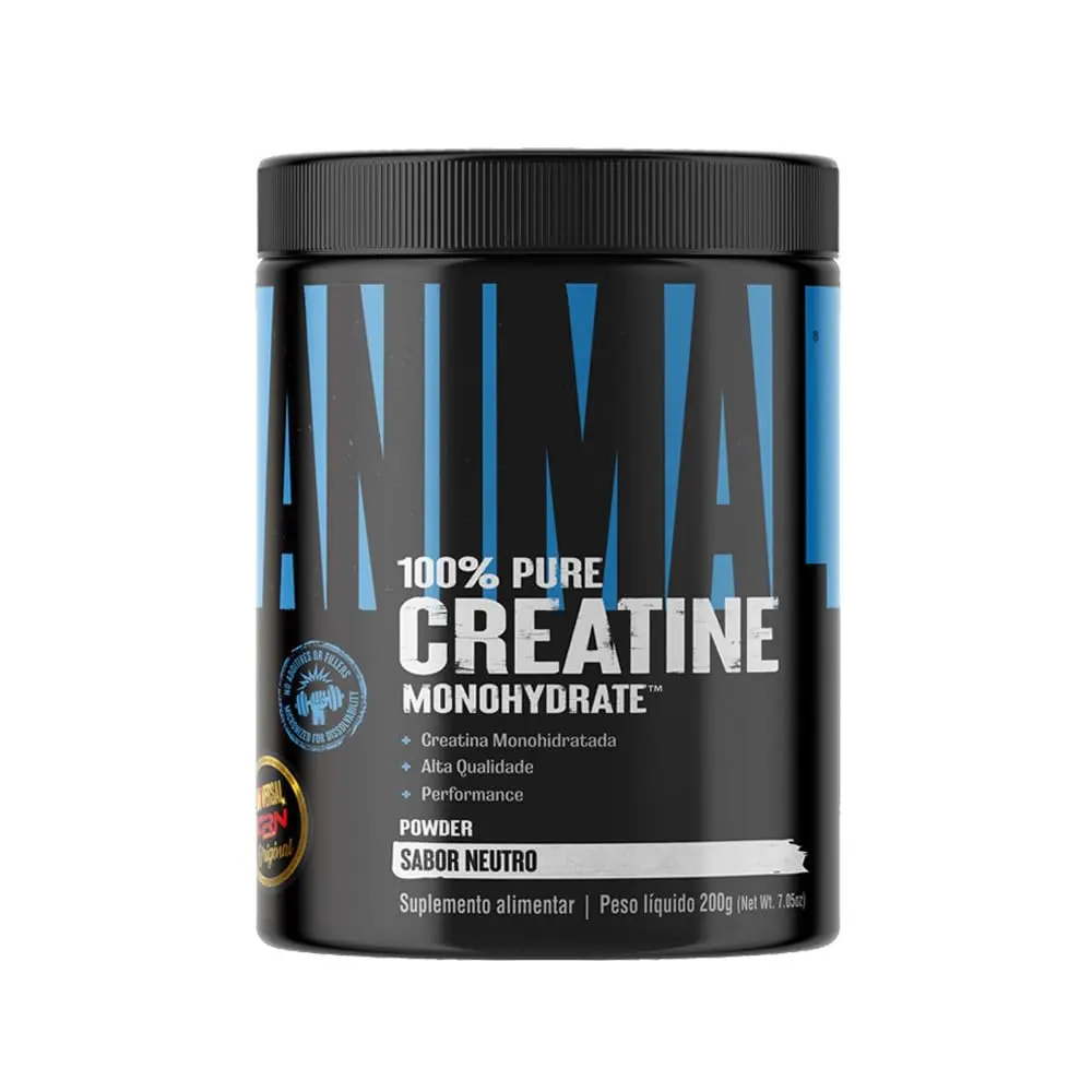 Creatina Monohidratada 100% Pura Animal - Universal Nutrition (200g)