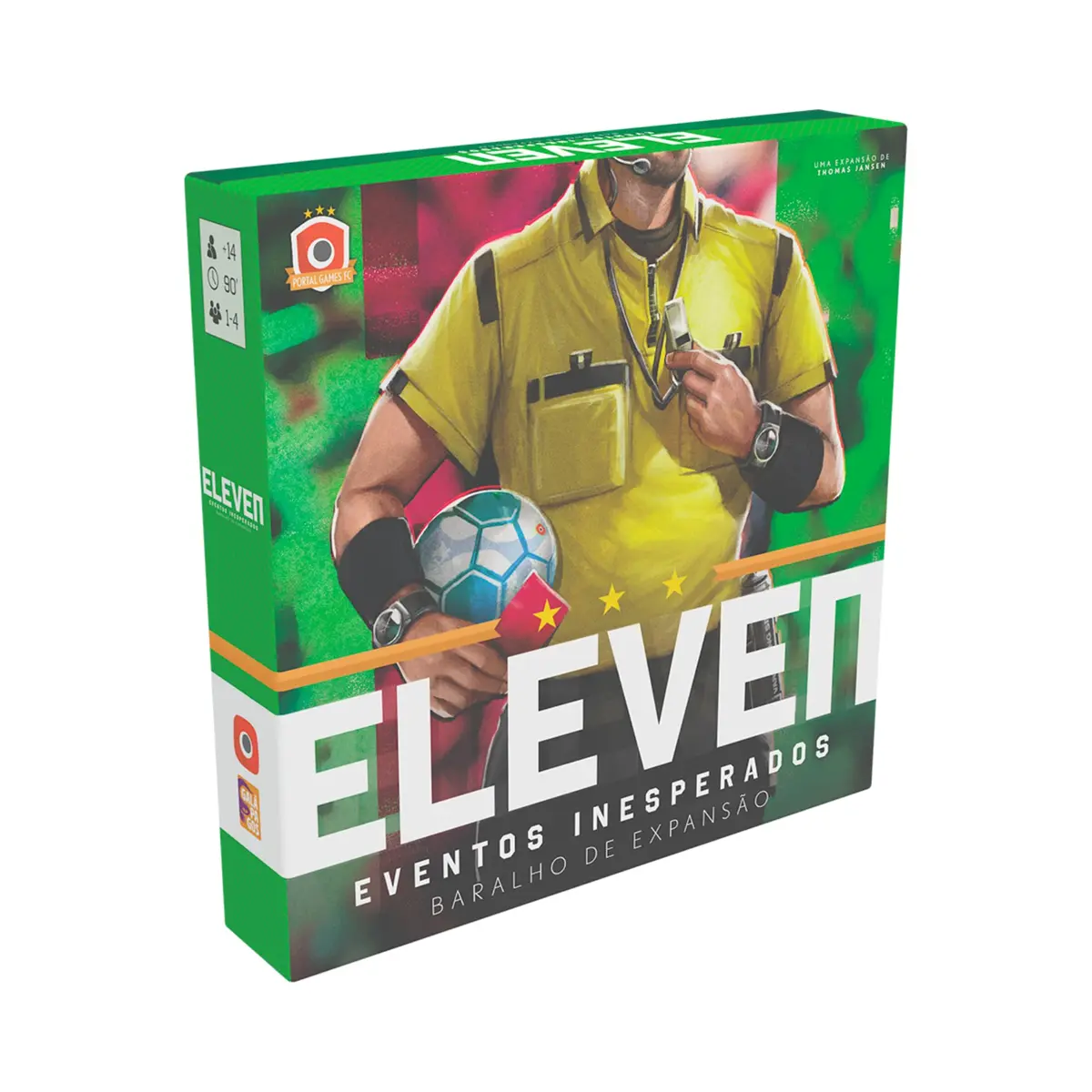 asmodee, Eleven: Um Jogo de Gerenciamento de Futebol - Eventos Inesperados (Expansão), Jogo de Tabuleiro para Amigos, 1 a 4 jogadores, 90 minutos por partida