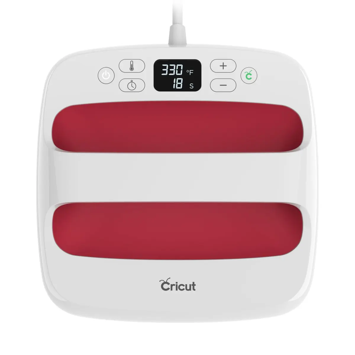 Cricut EasyPress 2 (22,5 x 22,5cm) 110V, Framboesa. Ideal para estampar camisetas, sacolas, travesseiros, aventais e muito mais, controle preciso de temperatura, com base de segurança isolada