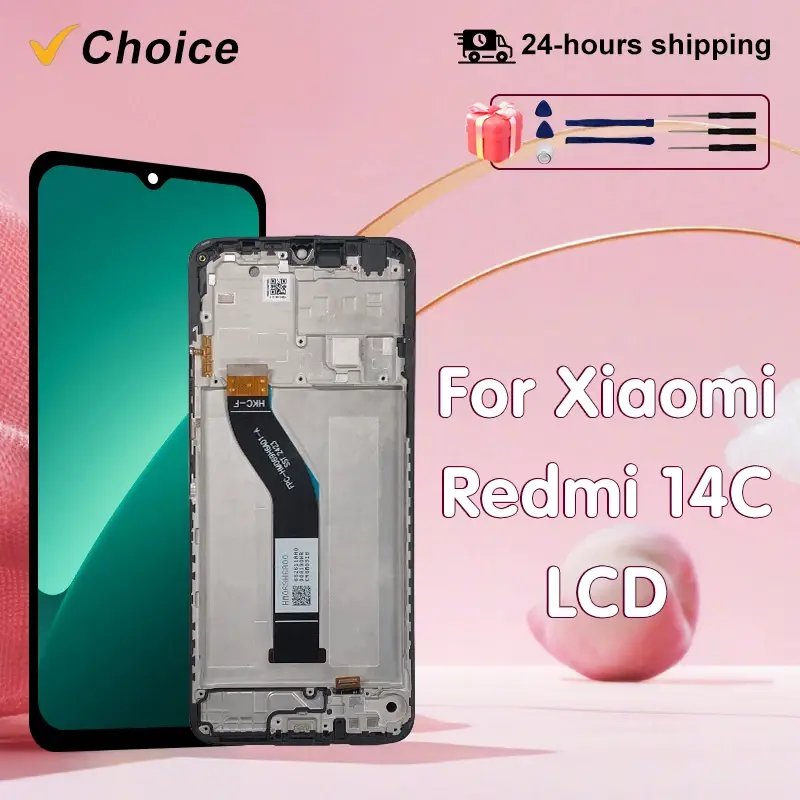 6.88 "IPS CHOICE Para Xiaomi Redmi 14C Display LCD Touch Screen Digitador Para Redmi 14C Display LCD Assembly Peças de Reposição - 1