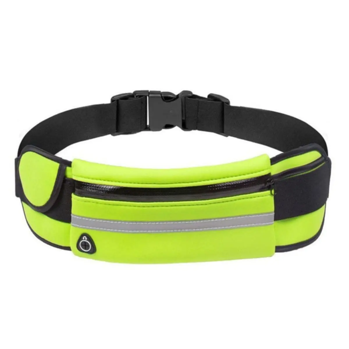 Pochete Corrida Celular Esportiva Treino Exercícios Slim Impermeaável Caminhada Corrida Bike Bicicleta Academia Passeio Porta Dolar Documento Cintura (Verde) - 1