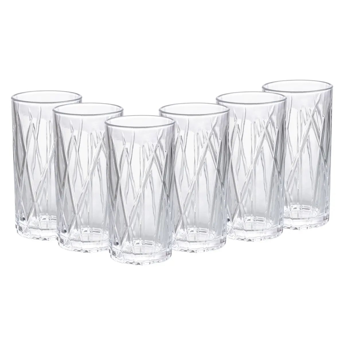 Jogo de 6 copos altos Forest em cristal ecológico 350ml A15cm