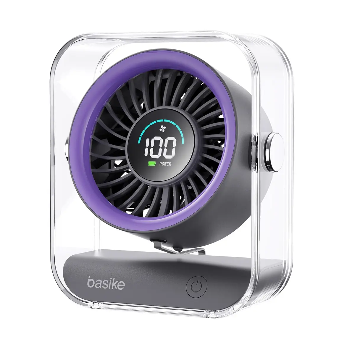 Basike Ventilador de Mesa Mini com Display Digital, 100 Níveis - 1