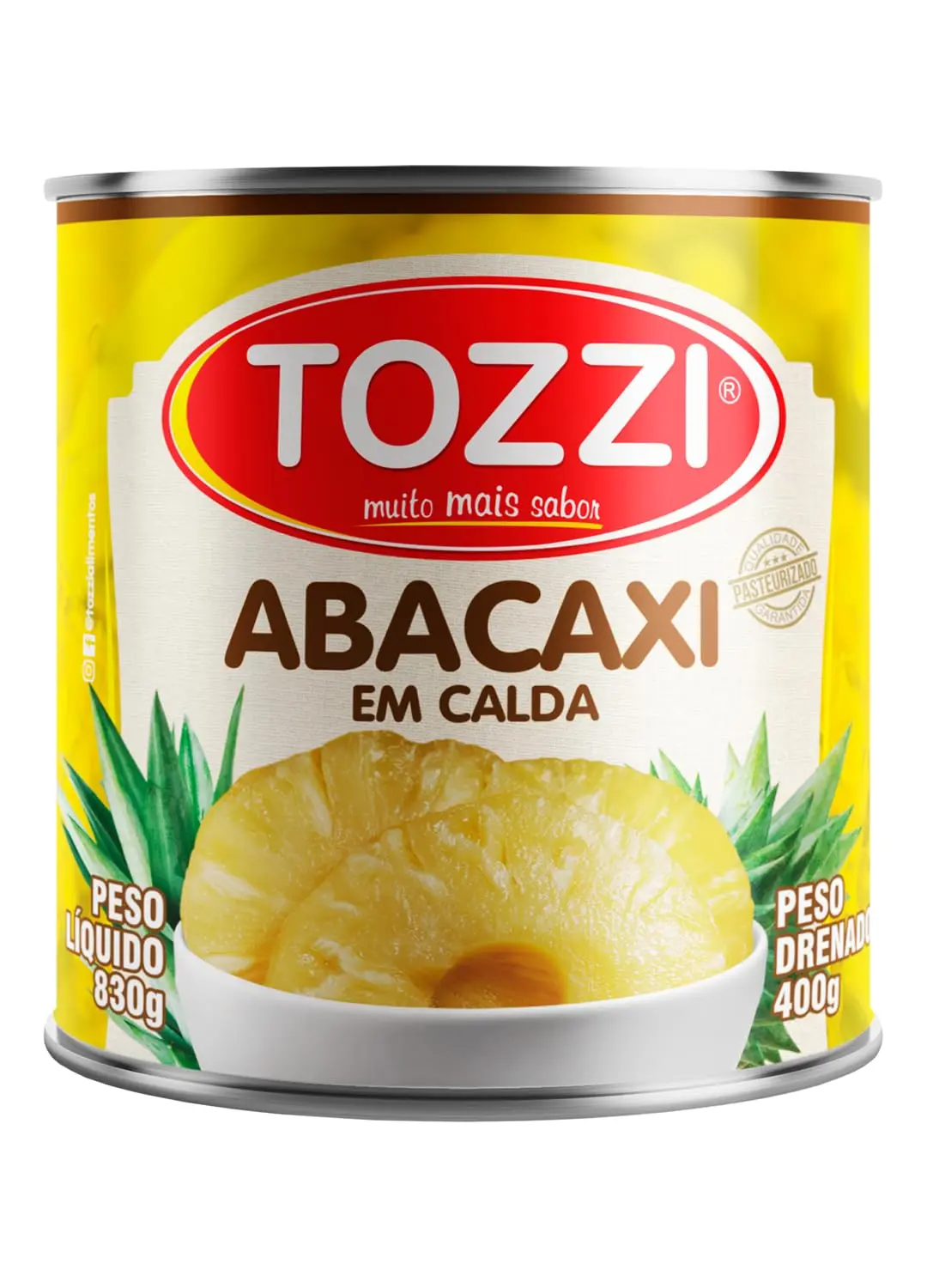 Abacaxi em Calda Tozzi Lata 400g