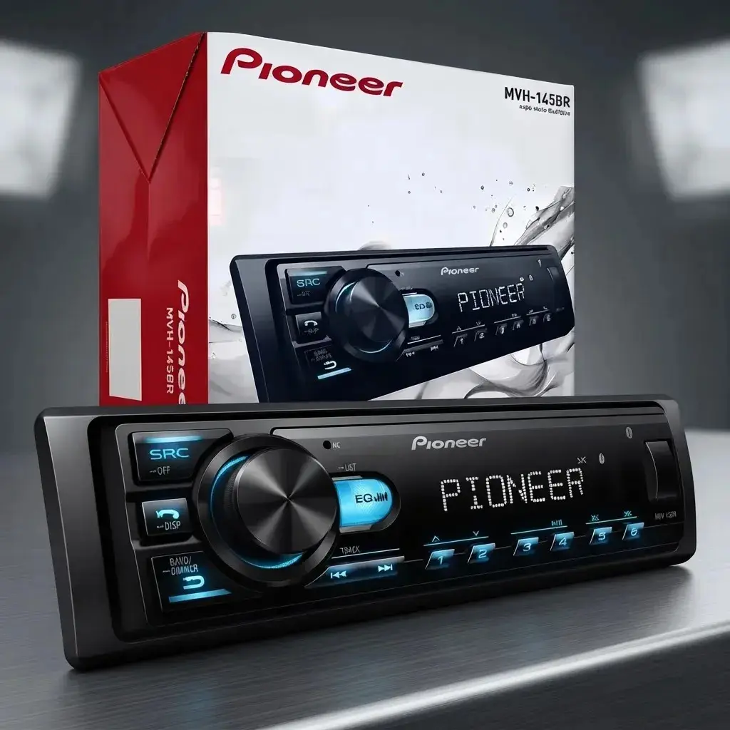 Rádio Pioneer Bluetooth 5.4 Automotivo MVH-145BR USB MP3 FM FLAC 1 DIN 4x23W RMS thumbnail 5