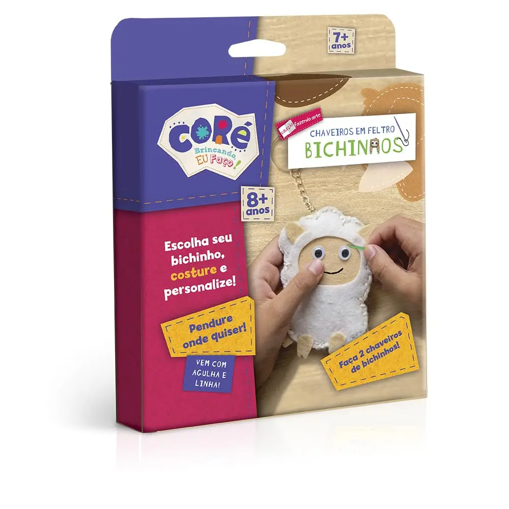Toyster - Bichinhos - Chaveiros em Feltro - Coré - 1