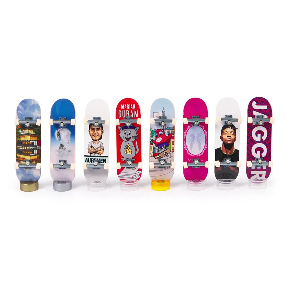 SUNNY, Skate de Dedo, Pacote dos Campeões, Olimpíadas, Tech Deck, Kit com 8 unidades - 1