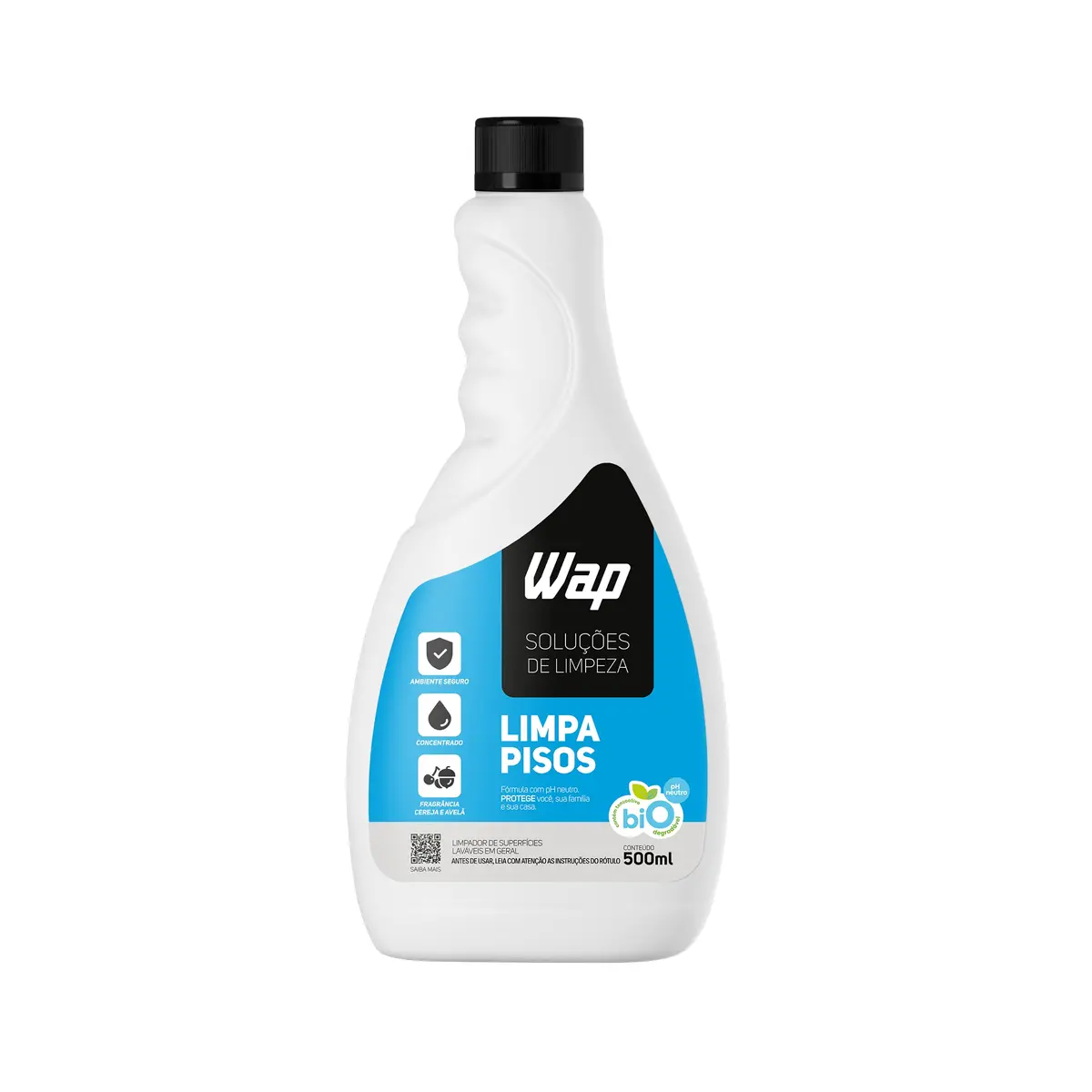 Limpador de Porcelanatos Pisos e Superfícies WAP LIMPA PISOS 500ML, Branco e azul