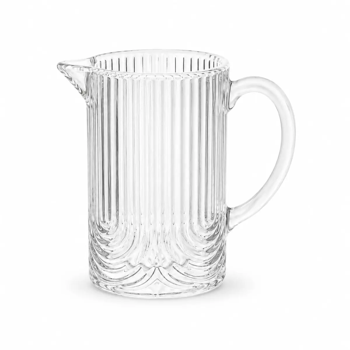 Mini Leiteira de Vidro 260ml Transparente com Alça e Bico Dosador | Jarra Pequena