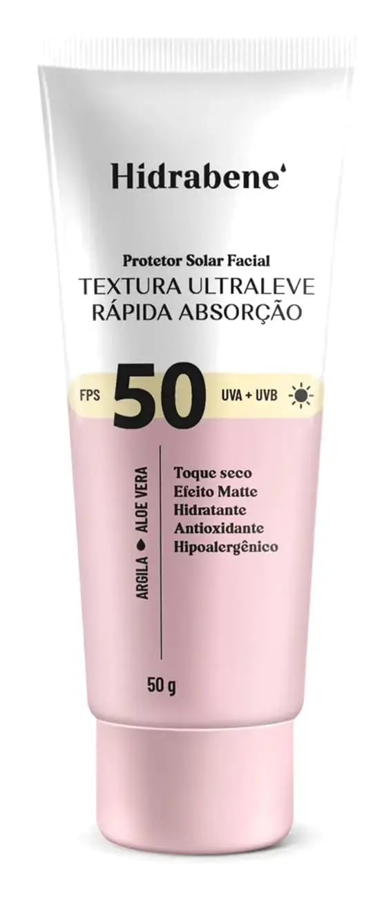 Hidrabene - Protetor Solar Facial FPS 50-50 g