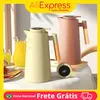 [Moedas R$31] Garrafa Térmica Termômetro Digital 950ml Café Chá Inox Parede Dupla Conserva Temperatura  - 1