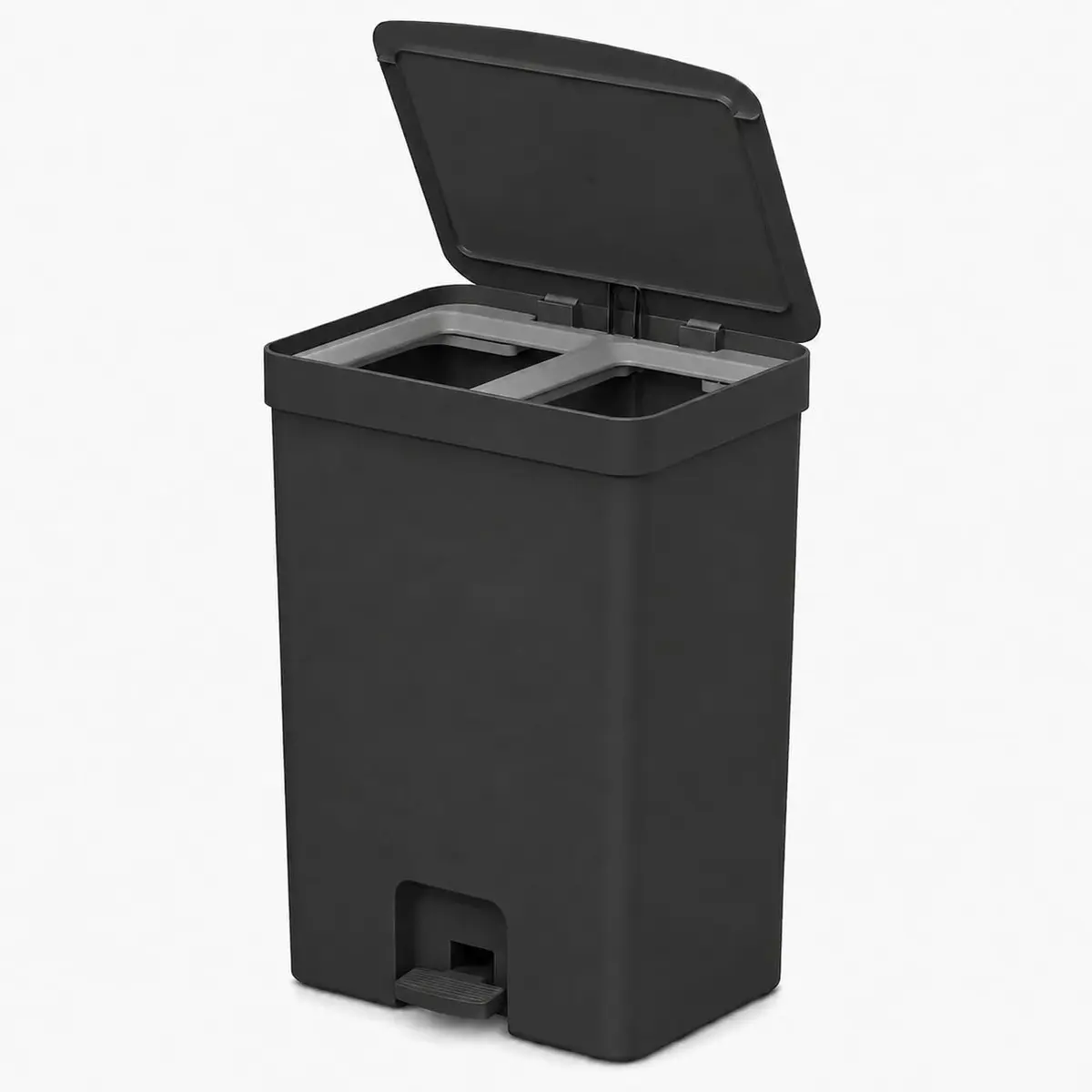 Lixeira Cozinha 30 Litros com Pedal OU (Dupla Preta)