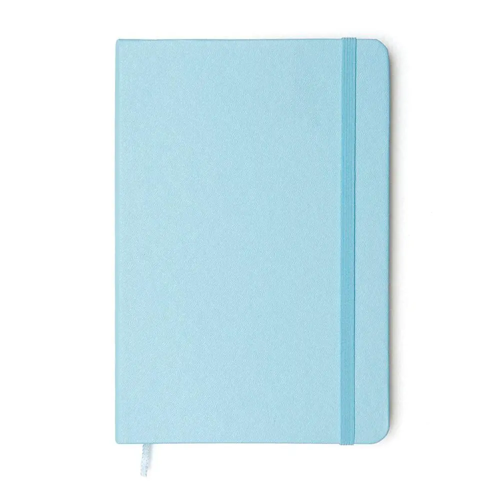 Caderneta Clássica Pontada 14x21cm - Cor Azul Pastel - Bullet Journal | Papel Pólen 80g | 160 páginas, capa dura | Cicero