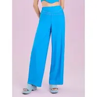 Infantil - Calça Authoria Menina Azul Wide Alfaiataria