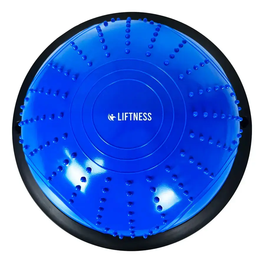 Meia Bola Suiça Com Alças E Bomba De Inflar Liftness Mb46az Cor Azul thumbnail 4