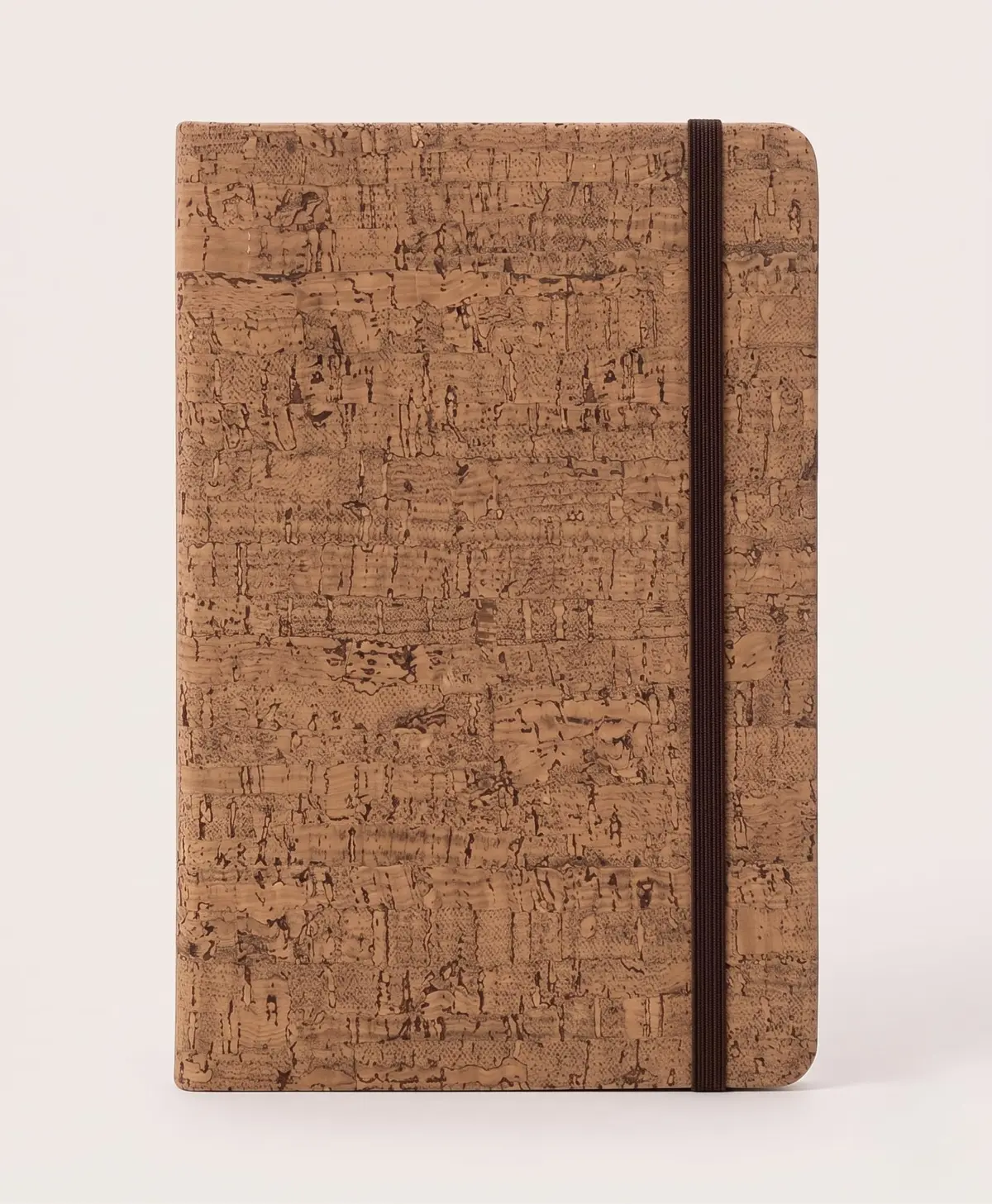 Caderno Sem Pauta A5 Caderneta 80 Folhas 14x21 Capa Dura com Elástico Cortiça - 1