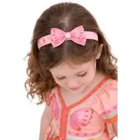 Infantil - Arco Menina Borbolistras Alphabeto Laranja e Rosa Laranja - 1