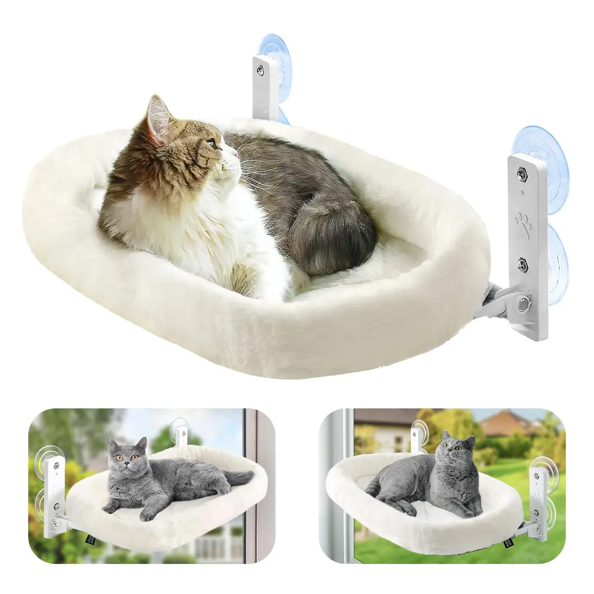 Cama Caminha Pet para Gato Janela Suspensa Dobrável