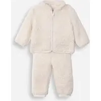 conjunto longo infantil de sherpa off white