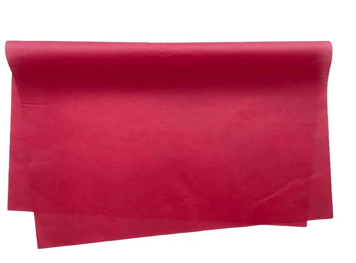 Kit 100 Folhas Papel de Seda Colorido Premium 60x48cm (Vermelho) - 1