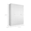Guarda-Roupa Casal Boreal 4 Portas Branco - 1